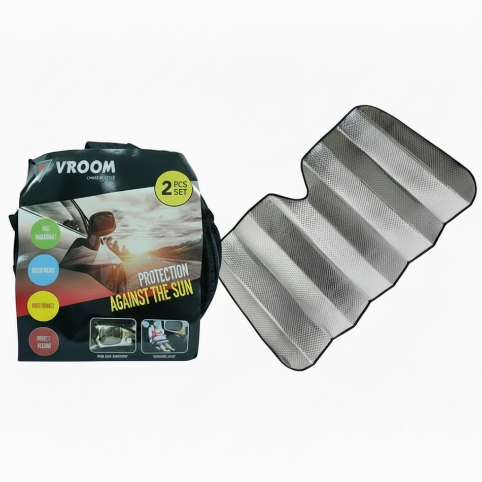 Vroom Front Sun Shade & Side Sun Shade 2 Pieces