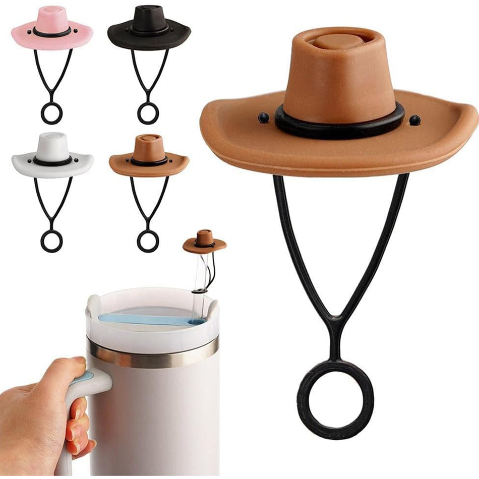 Silicone Creative Cowboy Hat Straw Cap - 4 Pieces