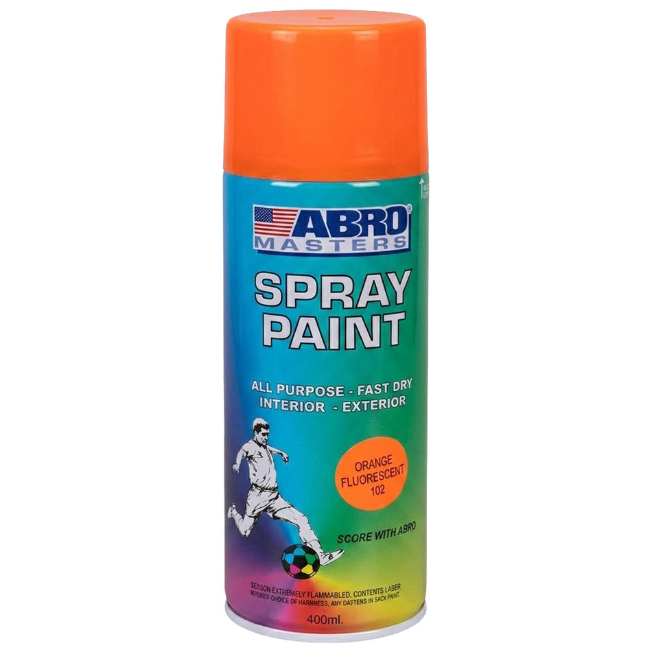 Abro Spray Paint Flourescent Orange 400Ml