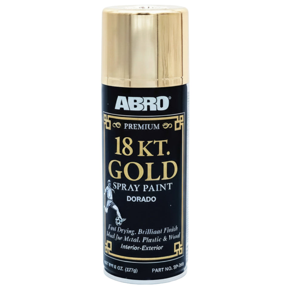Abro Spray Paint Premium Grade 18K Gold 400Ml