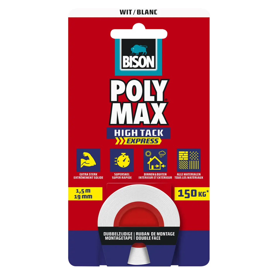Bison Poly Max High Tack Express Mounting Tape
