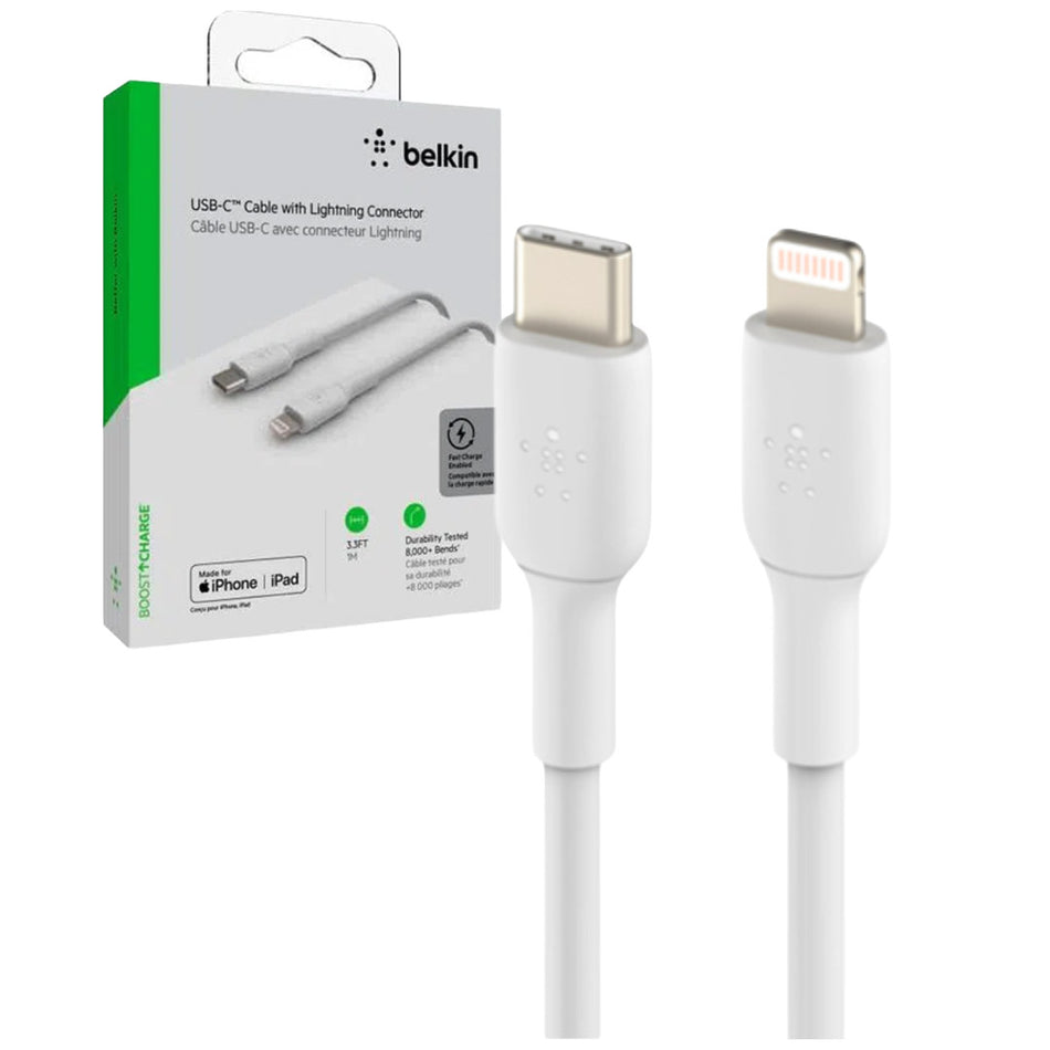 Belkin Braided Lighting To USB-C Cable 1M
