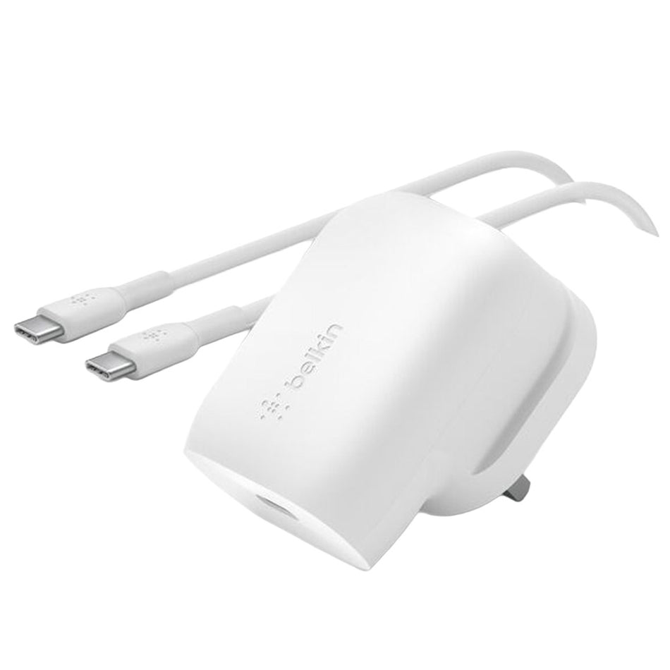 Belkin USB-C PD 3.0 PPS Wall Charger 30W + USB-C to USB-C Cable