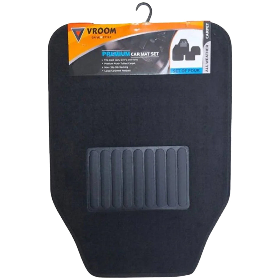 Vroom Carpet Car Floor Mat - 4 Pieces