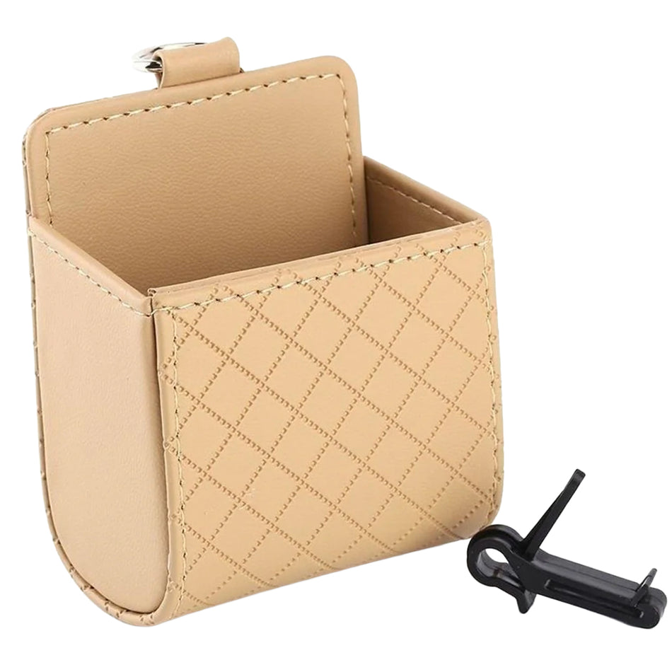 Car Air Vent Organizer Pouch Box with Hook
