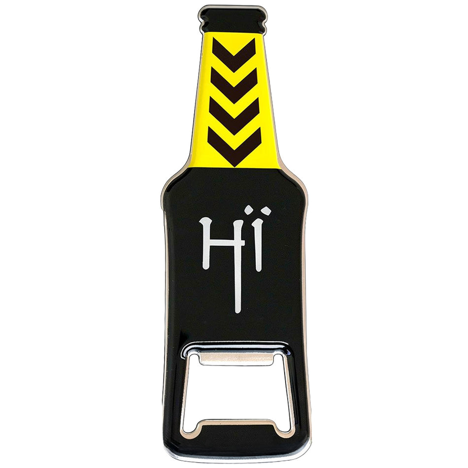 Car Keychine With Metal Opener-Black