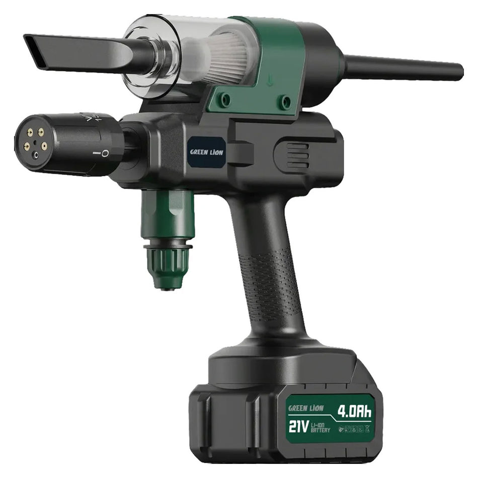 Green Lion Trio Wash Gun Car Wash, Vacuum Cleaner & Air Blower