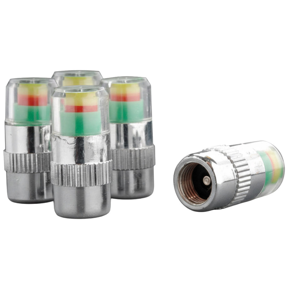 Hypersonic Air Alert Valve Cap-Set Of 4 Chrome