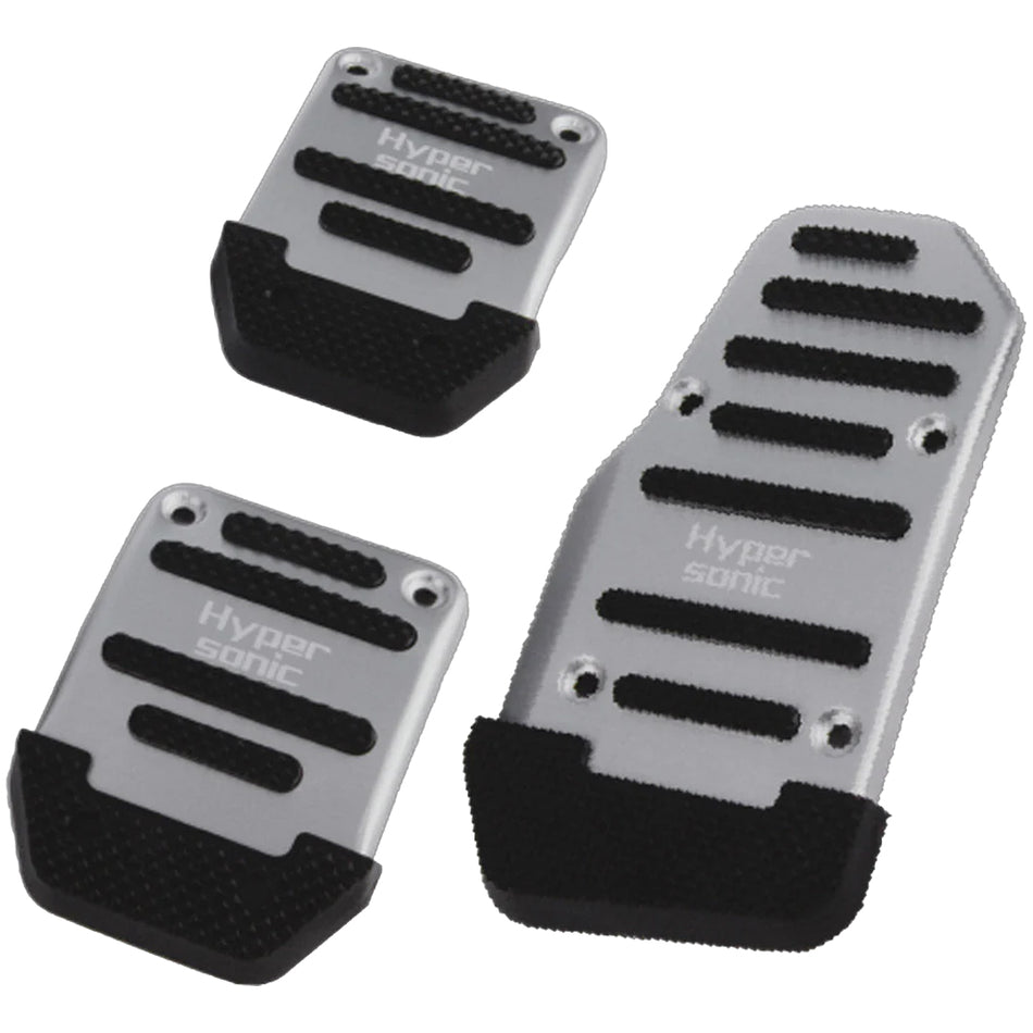 Hypersonic Universal Non-Slip Manual Car Pedal Covers Set of 3