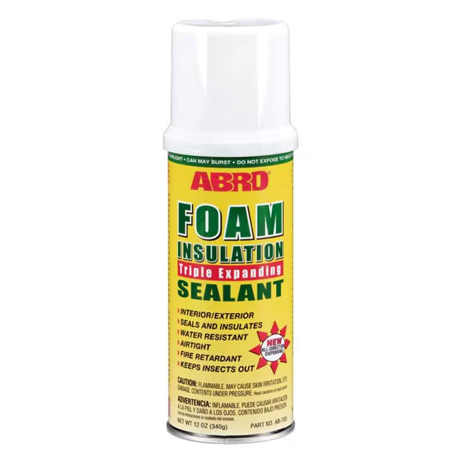 Abro Foam Insulation Triple Expanding Sealant 12Oz - 340G