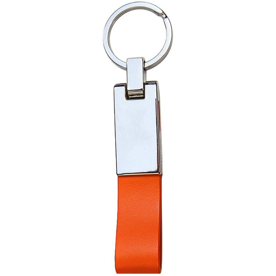 Leather Keychine-Orange
