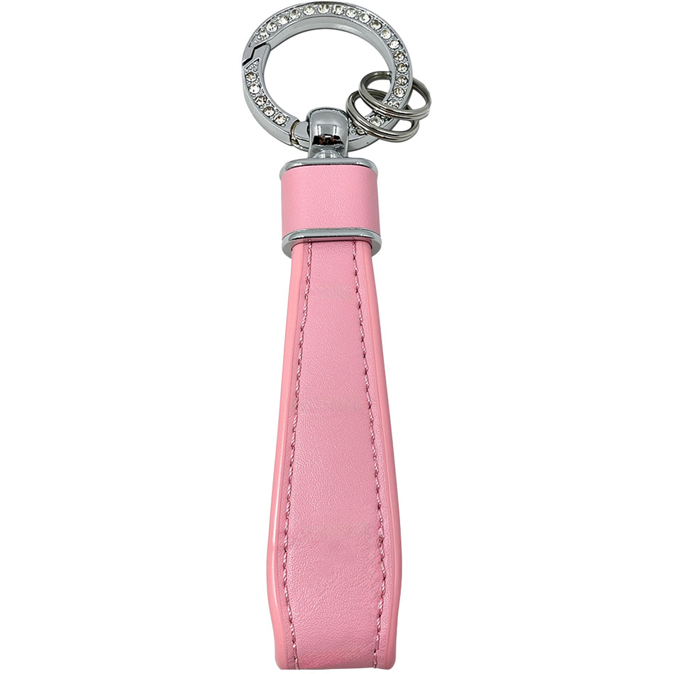 Leather Keychine-Pink