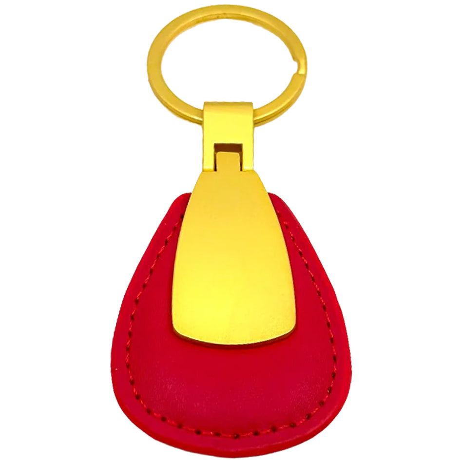 Leather Keychine-Red