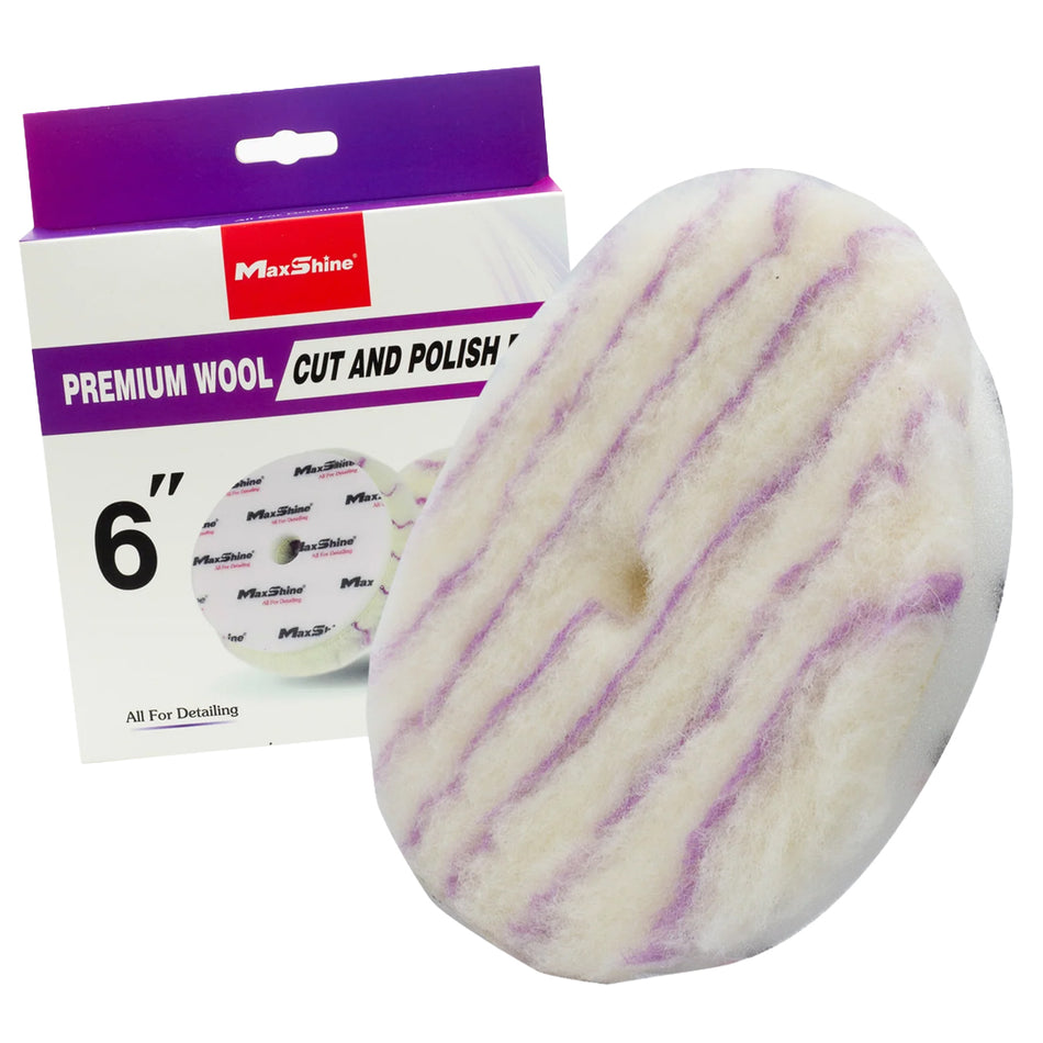 Maxshine Premium Wool Cut & Polish Pad