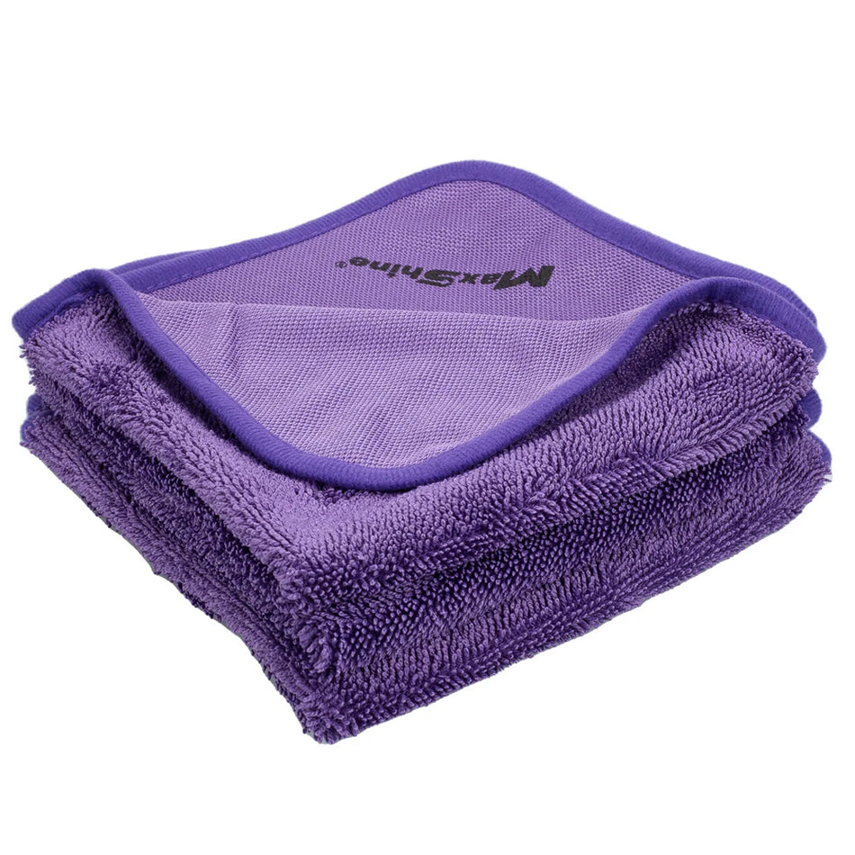 Maxshine Purple Single Twisted Loop Drying Towel 40X40Cm - 600GSM