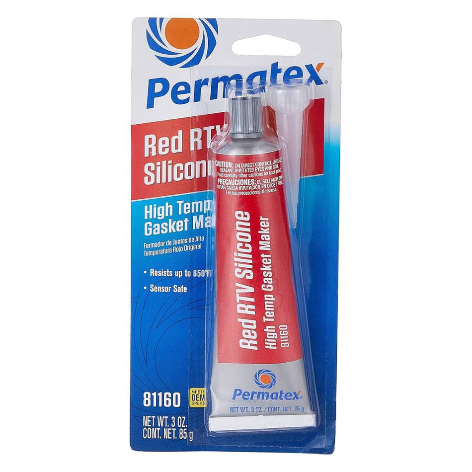 Permatex High Temperature Red Rtv Silicone Gasket Maker 85g
