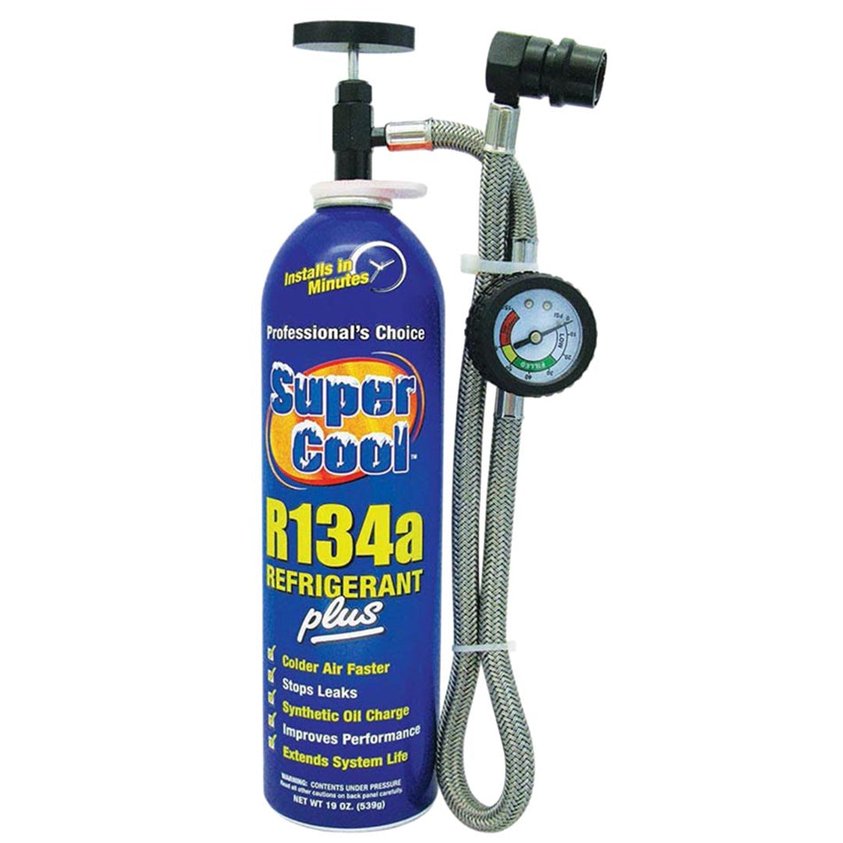 Supercool Refrigerant Gas W/ Hose & Gauge 539G - 19Oz
