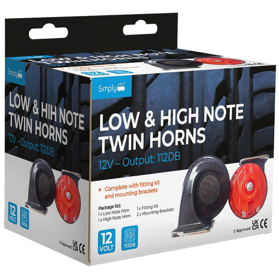 Simply Auto Low & High Note Twin Snail Horn