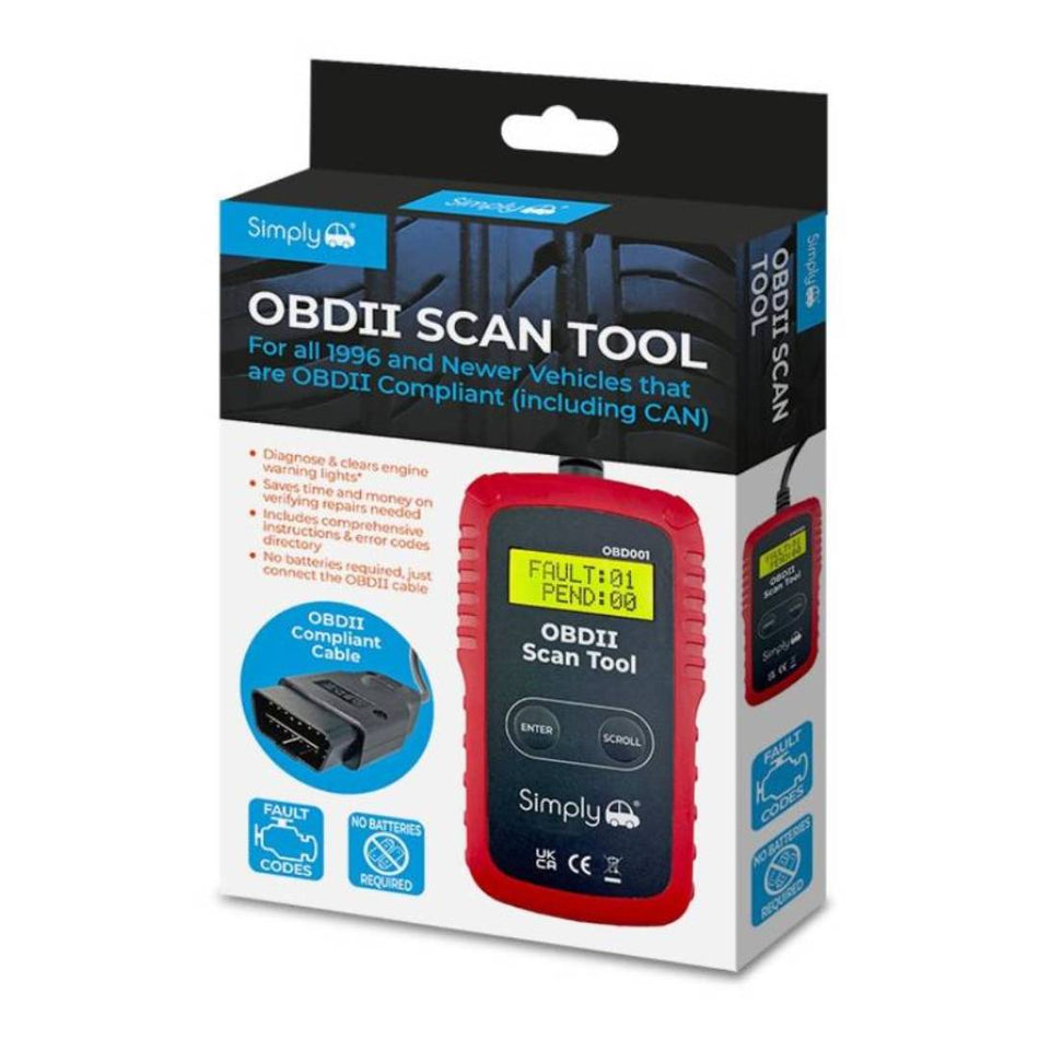 OBD II سيمبلي قارئ أعطال السيارات 