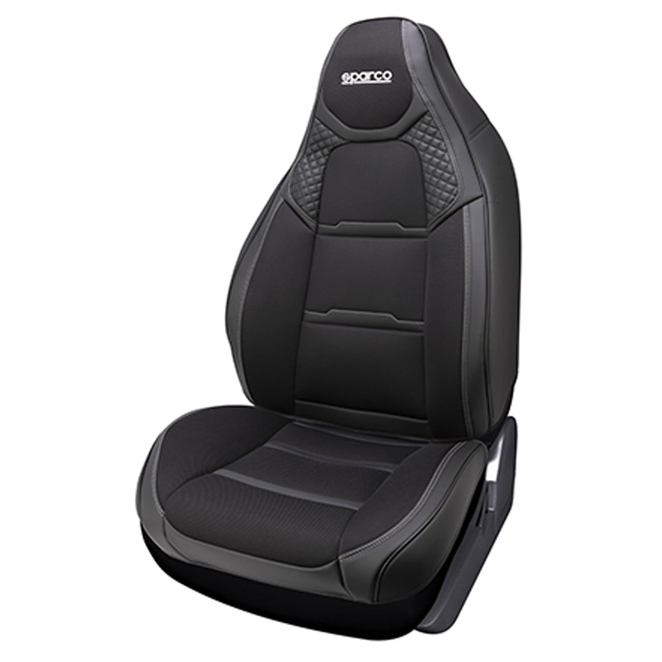 Sparco Seat Cushion Leather & Twill Breathable Mesh