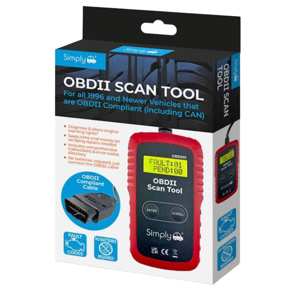 OBD II سيمبلي قارئ أعطال السيارات 