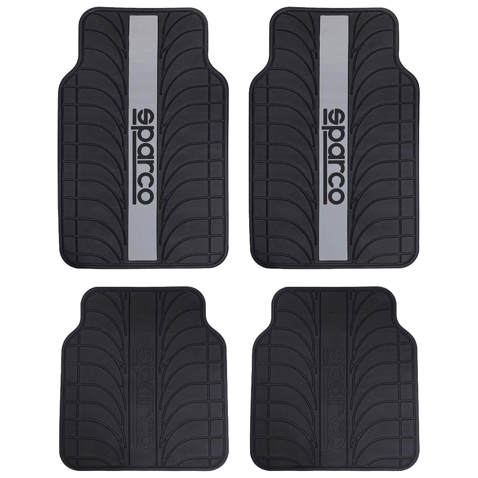 Sparco Universal PVC Car Mat - 4 Pieces Set