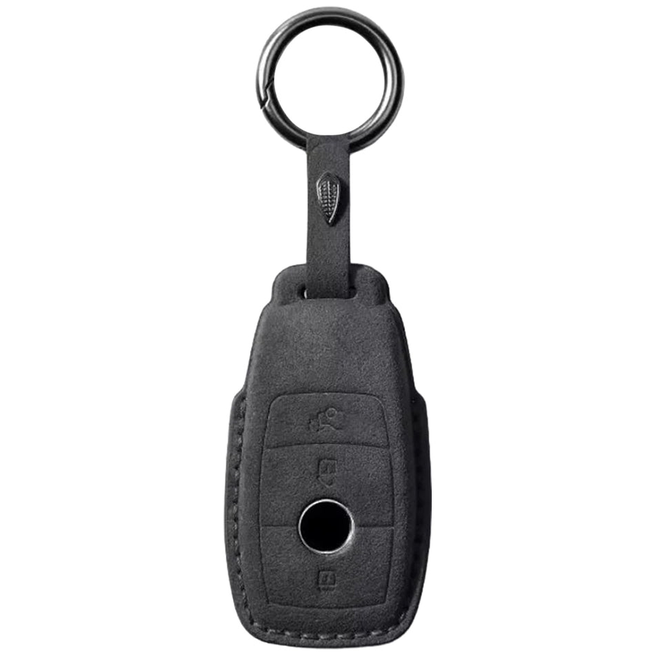 Suede Car Keycase For Mercedes Benz