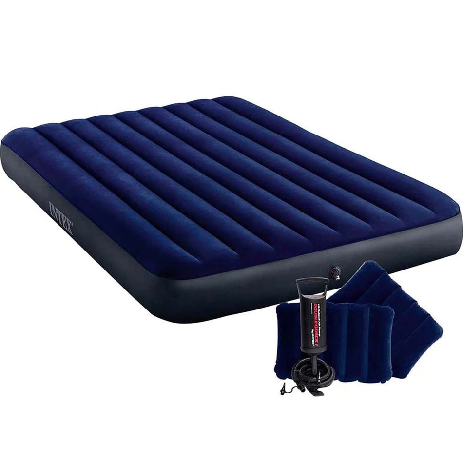 Intex Inflatable Airbed Set with Hand Pump and Pillows