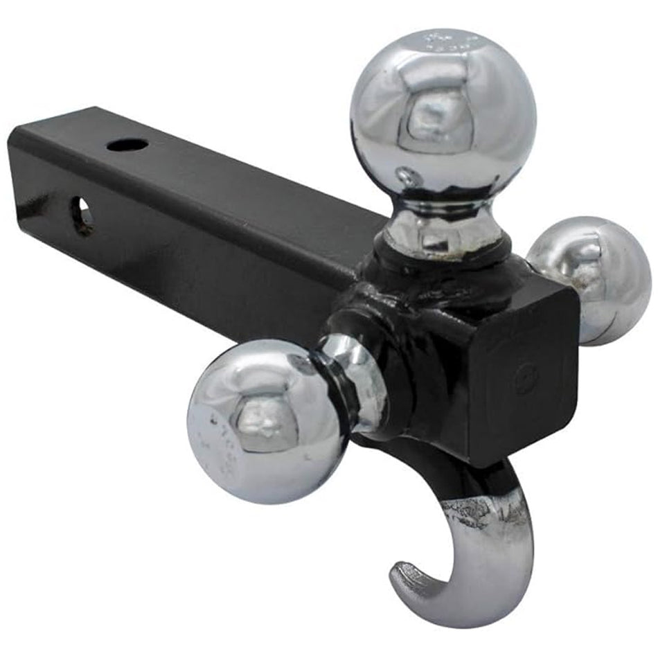 Tirol Triple Ball Hitch Mount with Tow Hook