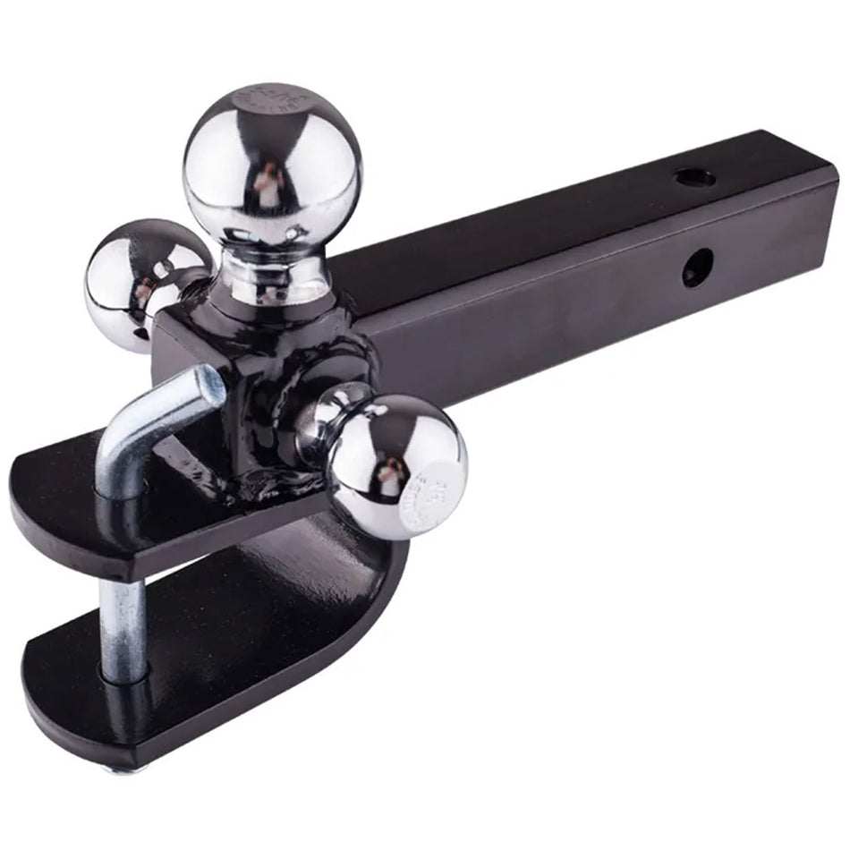Tirol Triple Ball Trailer Hitch Mount with Hook