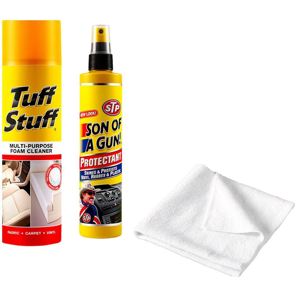 Tuff Stuff Foam Cleaner & Protectant + Microfibre Cloth