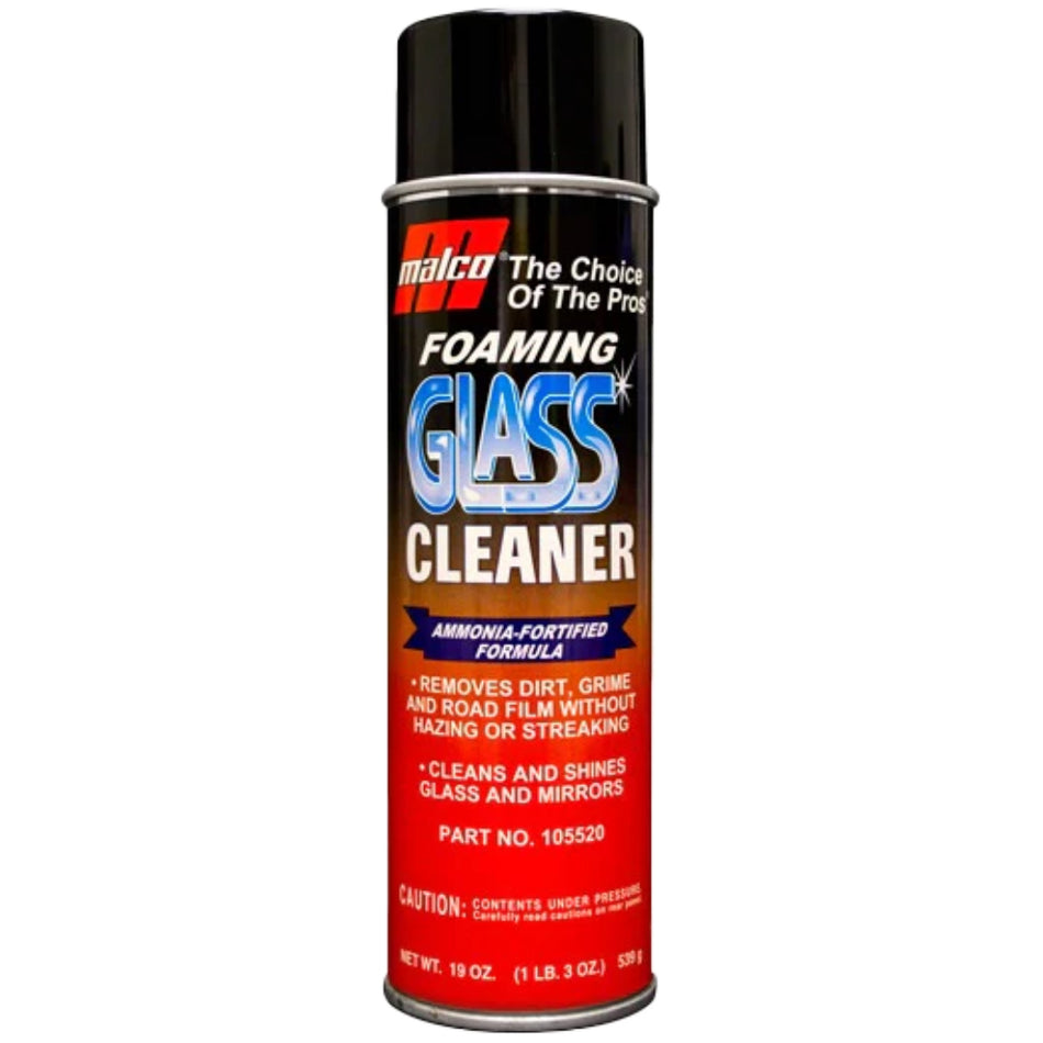 Malco Foaming Glass Cleaner - Aerosol 19Oz
