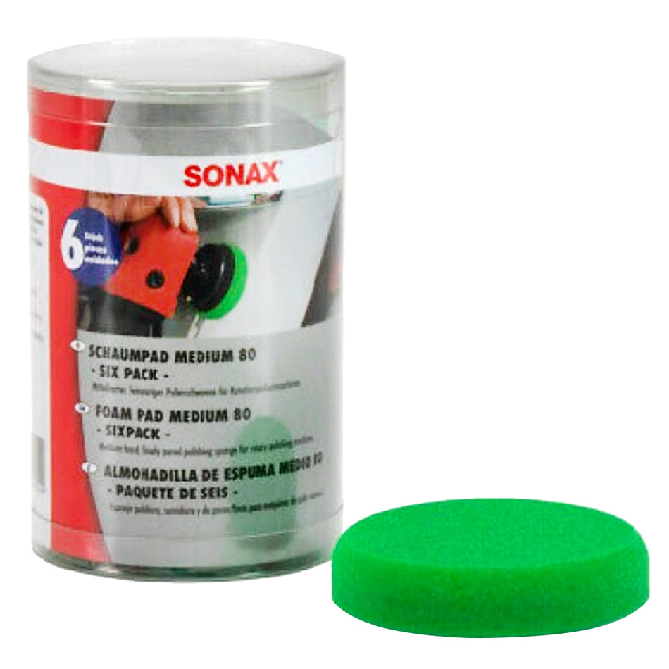 Sonax Polishing Sponge 80Mm - 6 Pieces