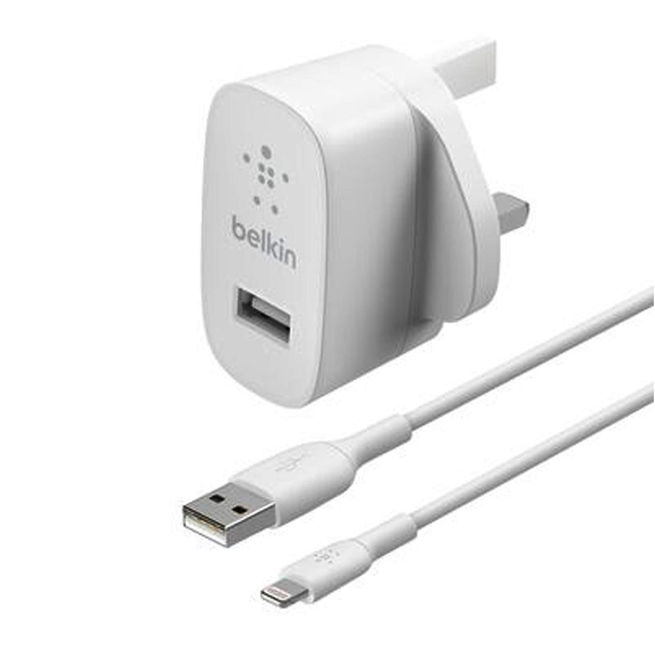 Belkin USB-A Wall Charger + Lightning Cable 12W