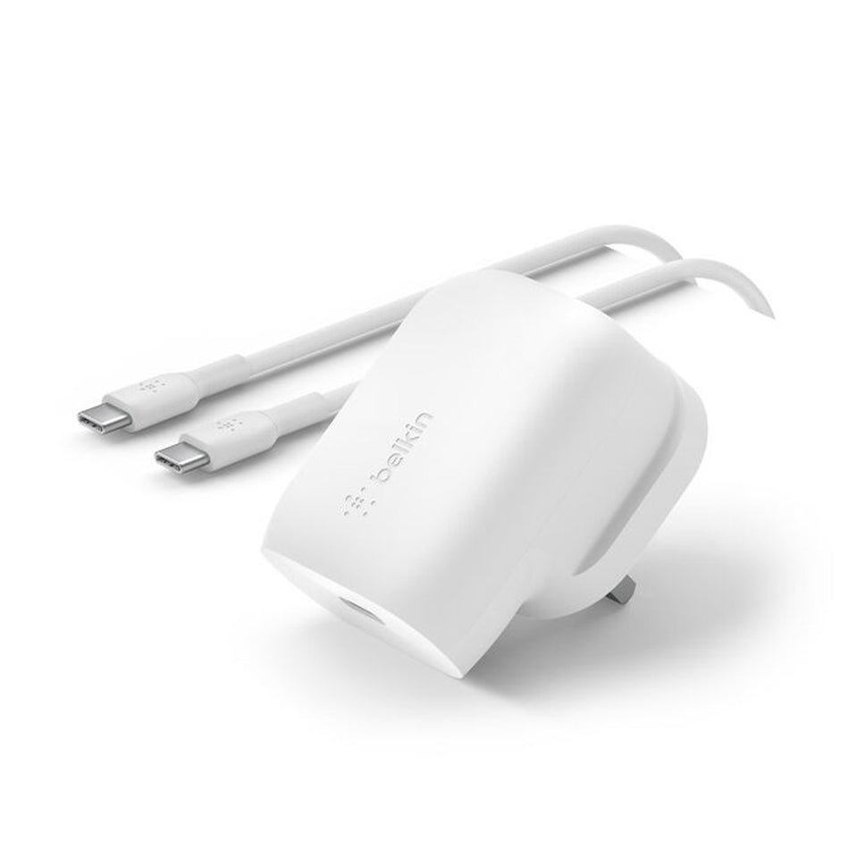 Belkin USB-C PD 3.0 PPS Wall Charger 30W + USB-C to USB-C Cable