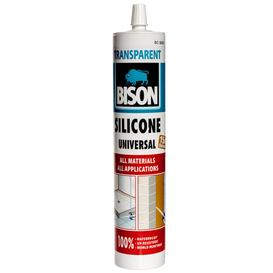 Bison Silicone Universal Transparent Cartridge 280Ml