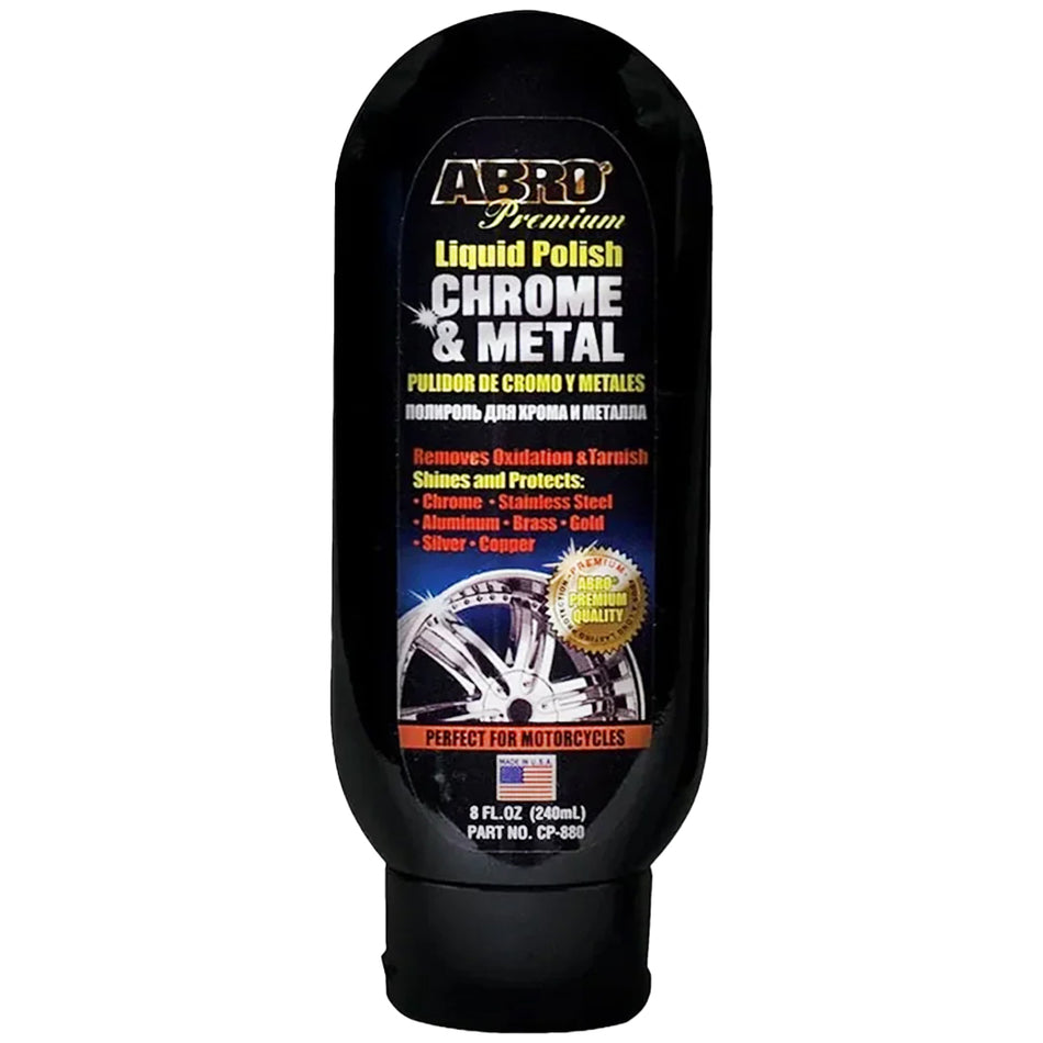 Abro Liquid Polish Chrome & Metal 240Ml - 8Oz