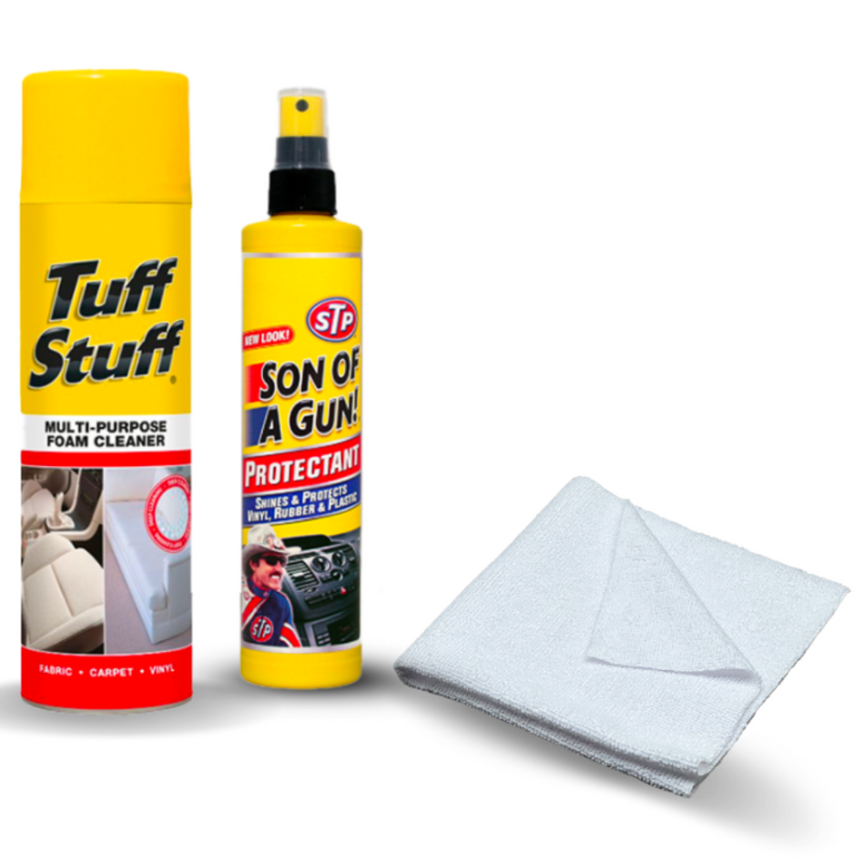 Tuff Stuff Foam Cleaner & Protectant + Microfibre Cloth