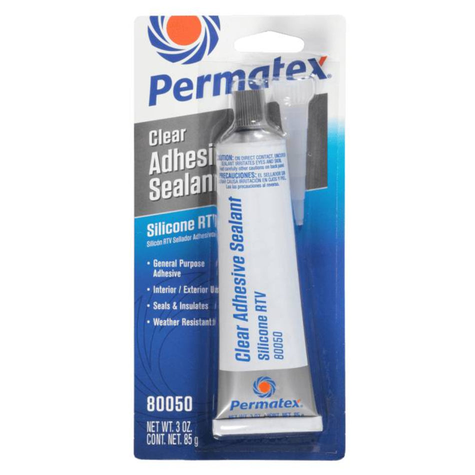 Permatex Clear Rtv Silicone Adhesive Sealant 85g