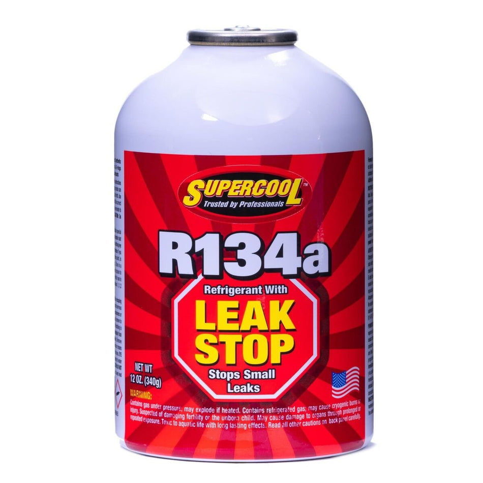 Supercool Refrigerant Gas W/ Leak Stop 340G - 12Oz