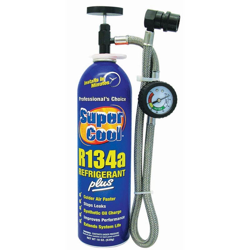 Supercool Refrigerant Gas W/ Hose & Gauge 539G - 19Oz