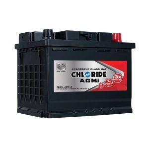 CHLORIDE BATTERY 12V 60A AGM-DIN60L-L2 WITH ONE YEAR LIMITED WARRANTY