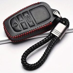 Premium Pu Leather Car Key Cover For Toyota Camry Prado