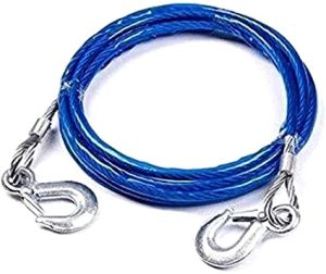 Steel Tow Rope W/Blue Pvc Tube, Packed In Tcb-9 10mm X 9Ft