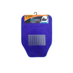 Carpet Car Mat Blue-4Pcs Set