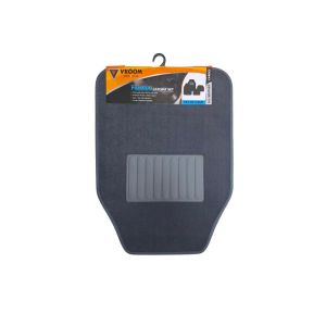 Carpet Car Mat Media Grey-4Pcs Set