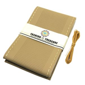 Steering Cover Beige Centre Dotted Stitching