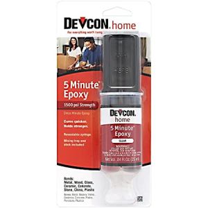 Devcon 5 Min Fast Drying Epoxy, 25ml Syringe Carded