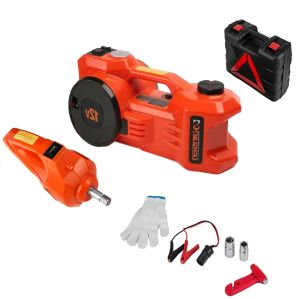3 In 1 Dinsen 3 Ton Electric Jack 450mm + Air Compressor + Impact Wrench