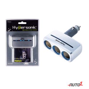 Hypersonic 3 Port Charger Socket Silver